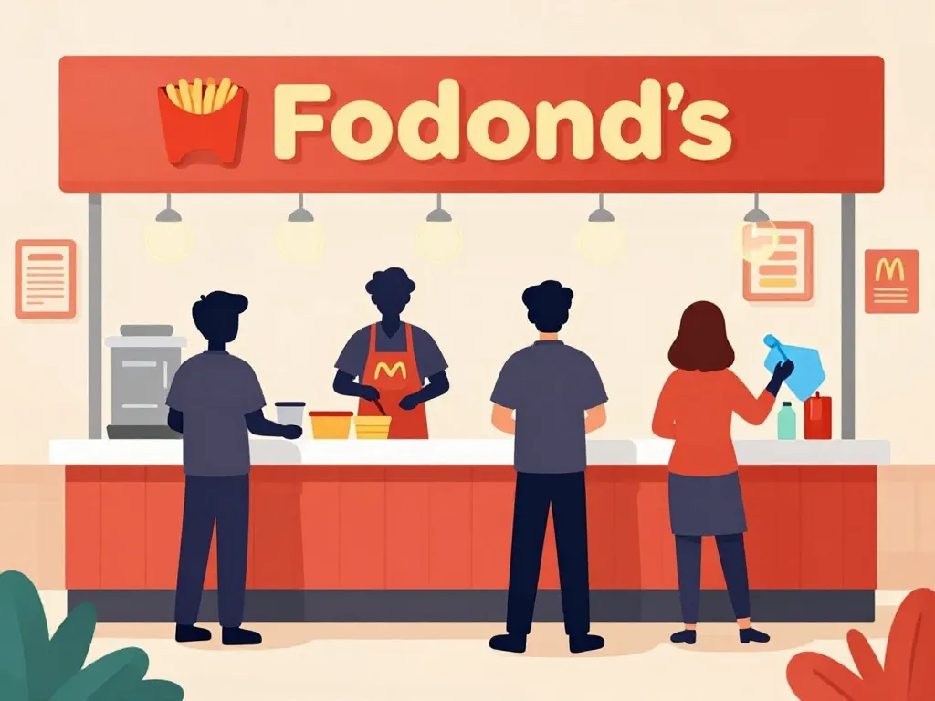 mcdo job etudiant équipe travail restaurant