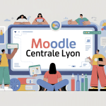 illustration moodle centrale lyon accès étudiants