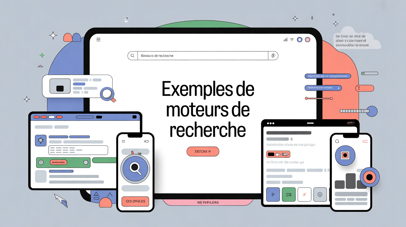 moteur de recherche exemple interface moderne