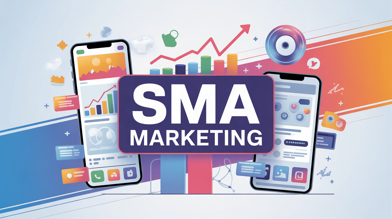 illustration sma marketing réseaux sociaux