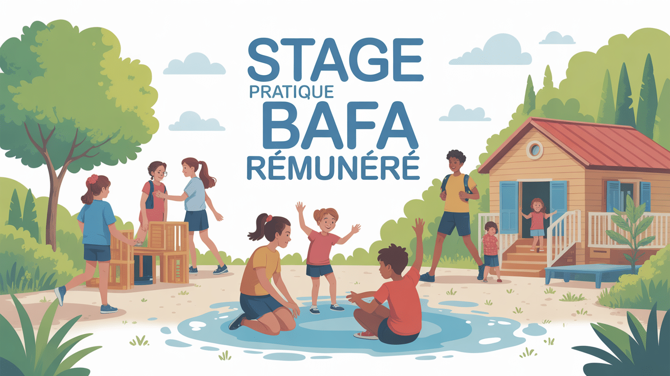 stage pratique bafa rémunéré animateurs stagiaires centre de loisirs
