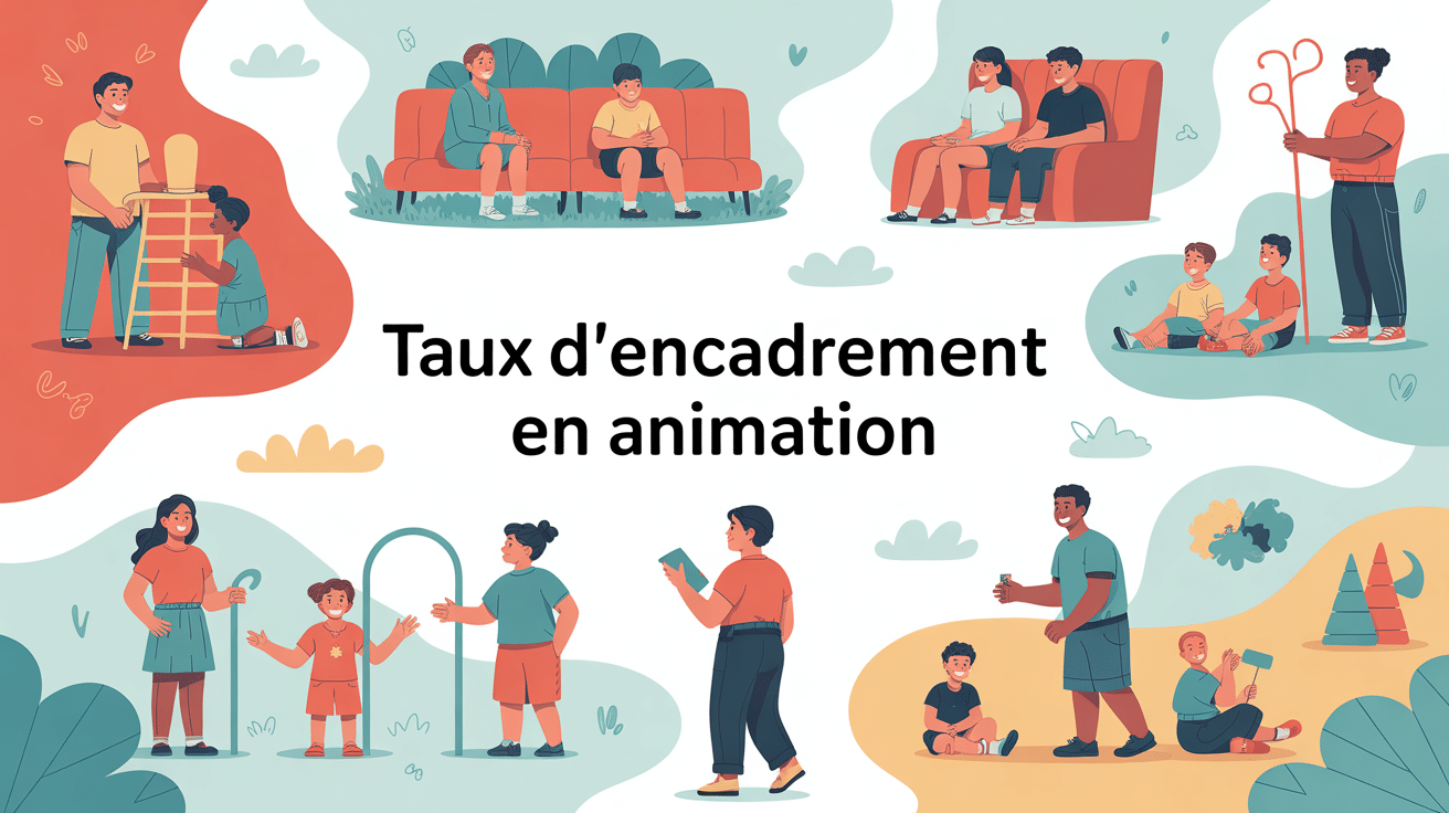 taux d'encadrement animation illustration animateurs centre loisirs