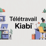 illustration travailler chez soi pour kiabi télétravail