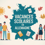 Illustration carte Allemagne vacances scolaires
