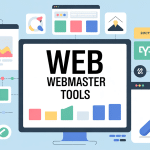 Web webmaster tools dashboard modern
