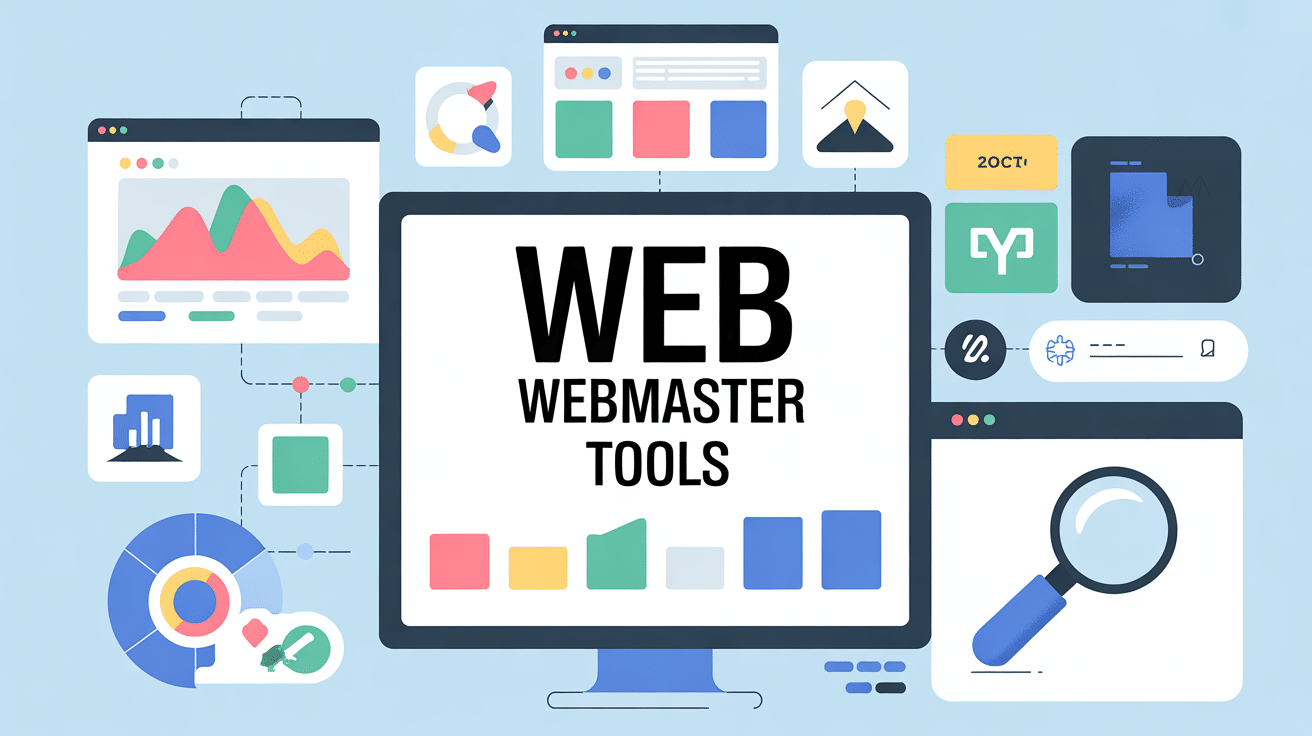 Web webmaster tools dashboard modern