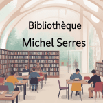 Vue stylisée de la bibliothèque Michel Serres à UPPA