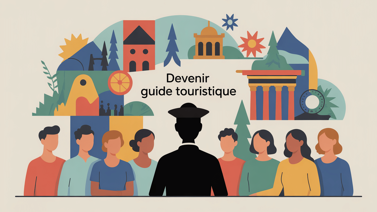 Comment devenir guide touristique illustration métier