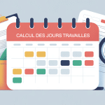 comment savoir le nombre de jour travaillé calendrier stylisé