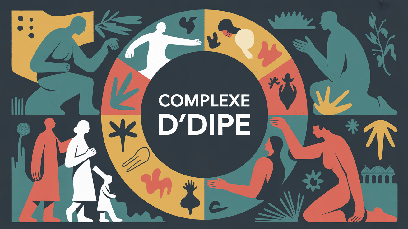 illustration complexe oedipp symboles gréco-psychanalytiques