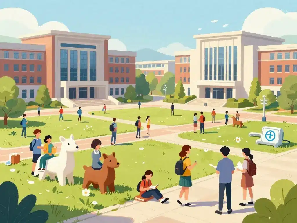 illustration vie étudiante etude veterinaire en belgique