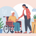 Scène formation auxiliaire de vie gratuite et rémunérée personne aidant senior