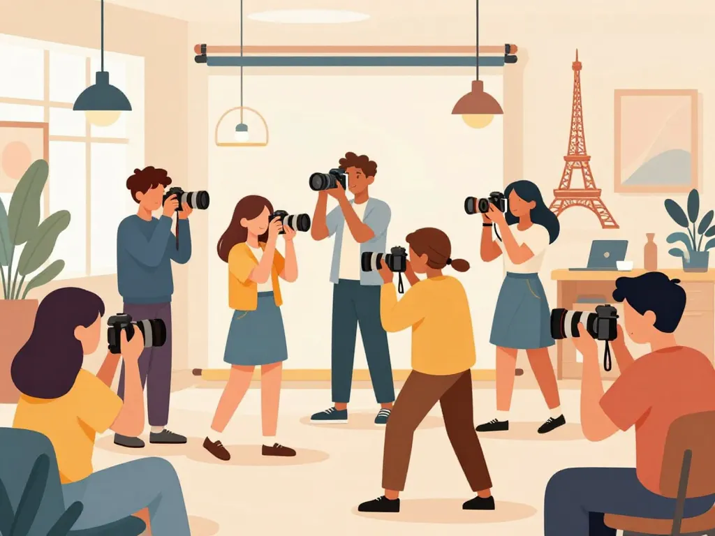 éditorial lycée professionnel public de la photographie brassaï élèves en studio