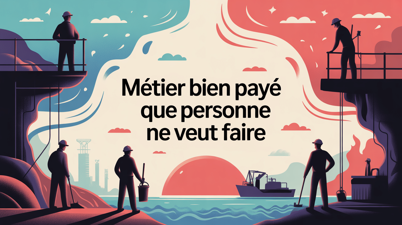 illustration vectorielle métiers bien payés que personne ne veut faire