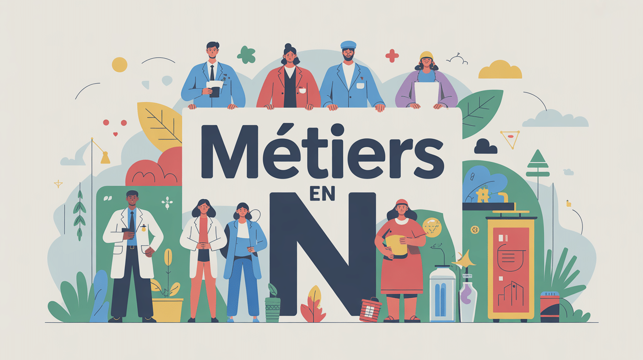 illustration metier en n personnages secteurs