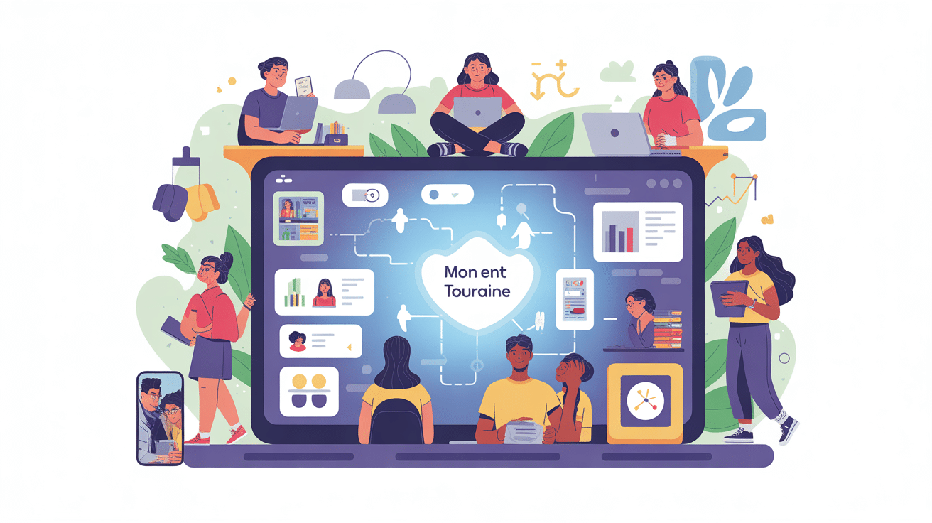 Mon ENT Touraine plateforme scolaire sécurisée