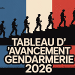Parution tableau avancement gendarmerie 2025 illustration dynamique