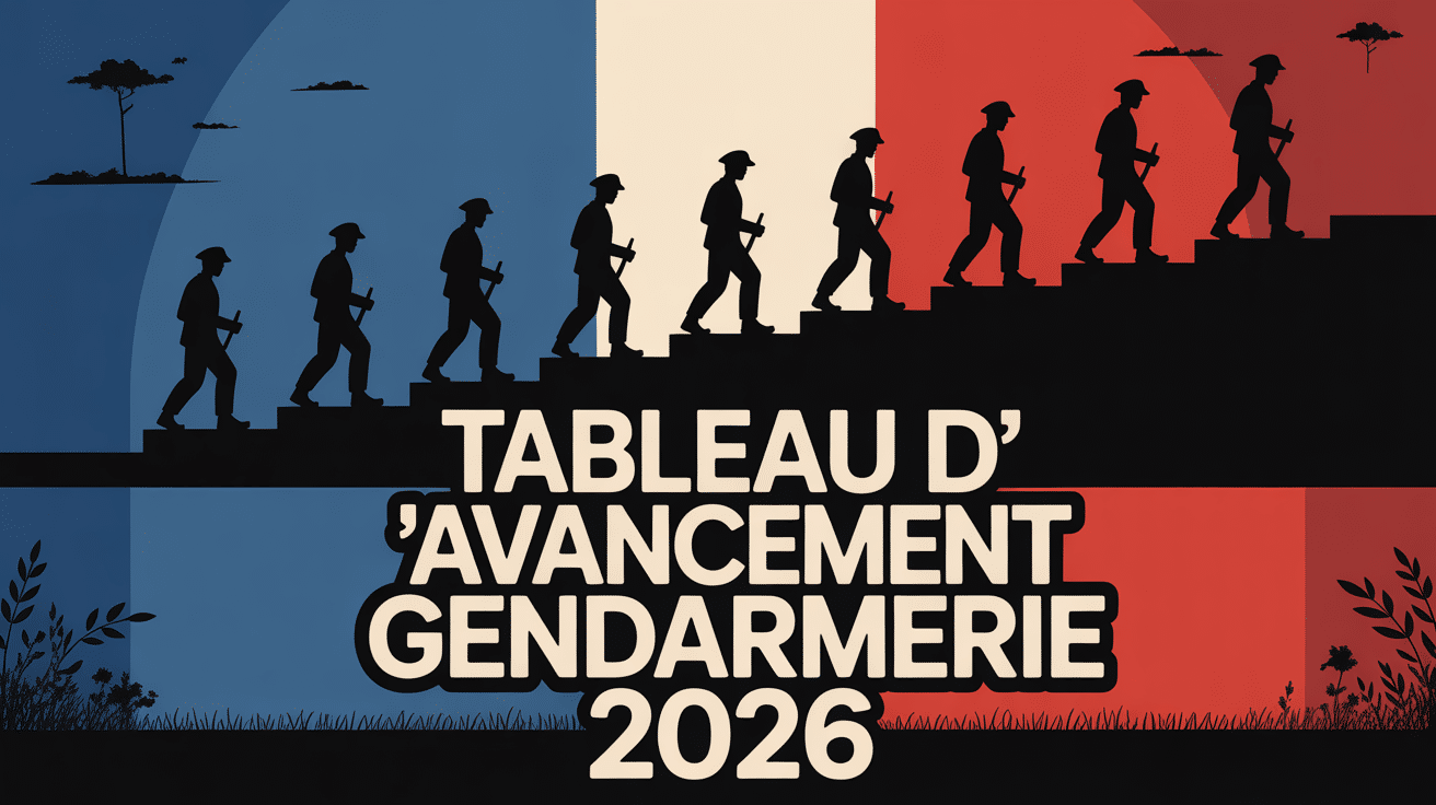 Parution tableau avancement gendarmerie 2025 illustration dynamique