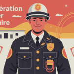 Illustration moderne sur la rémunération pompier volontaire salaire