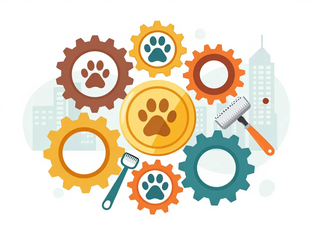 illustration facteurs salaire toiletteur canin