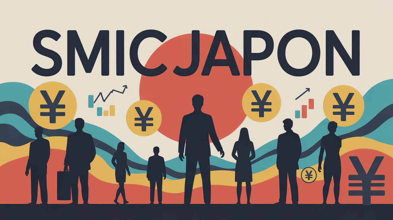 Illustration smic japon travailleurs régions salaire minimum