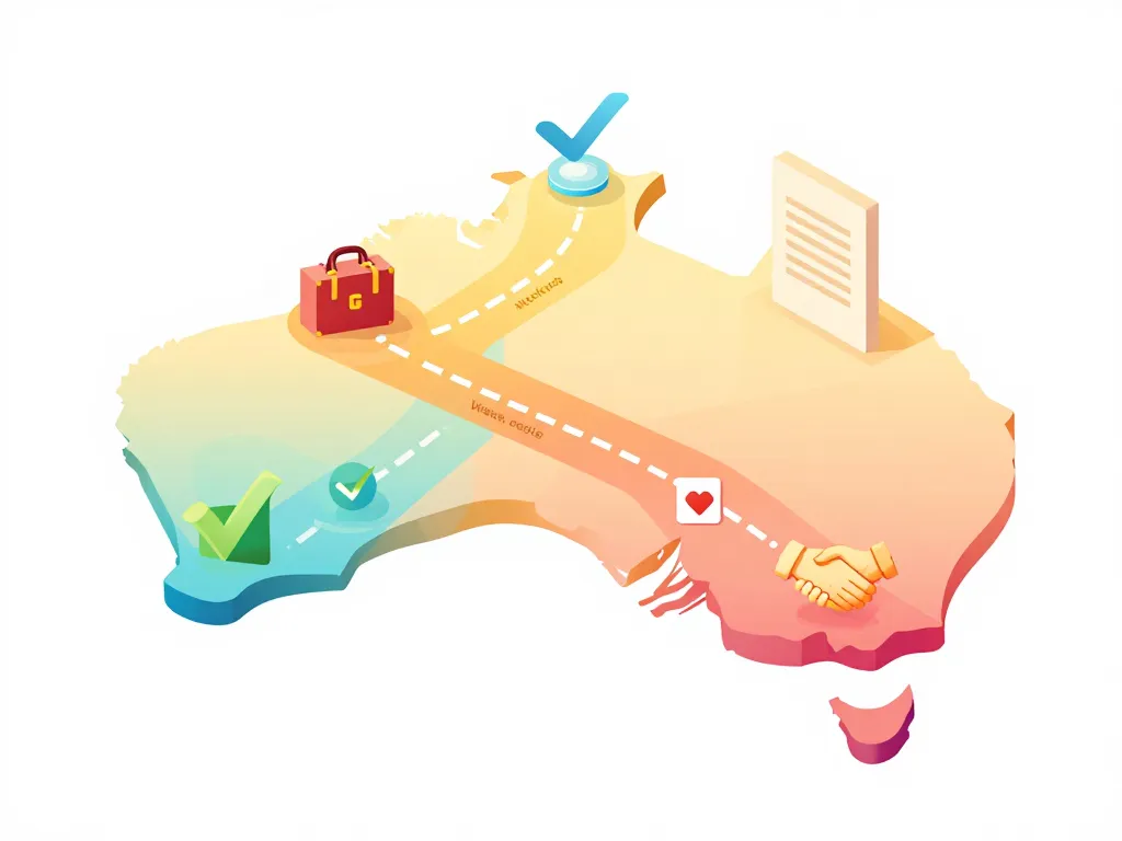 travailler en australie types de visas diagramme