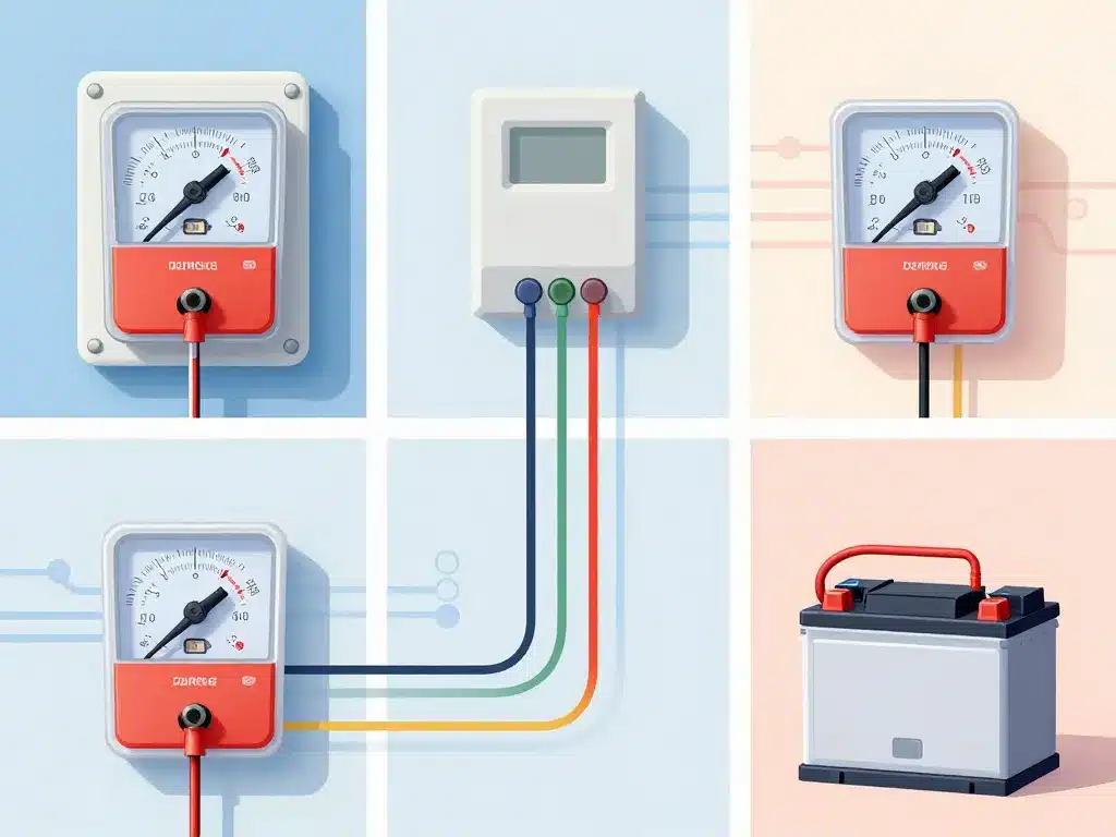 voltmètre schéma usages électriques et électroniques