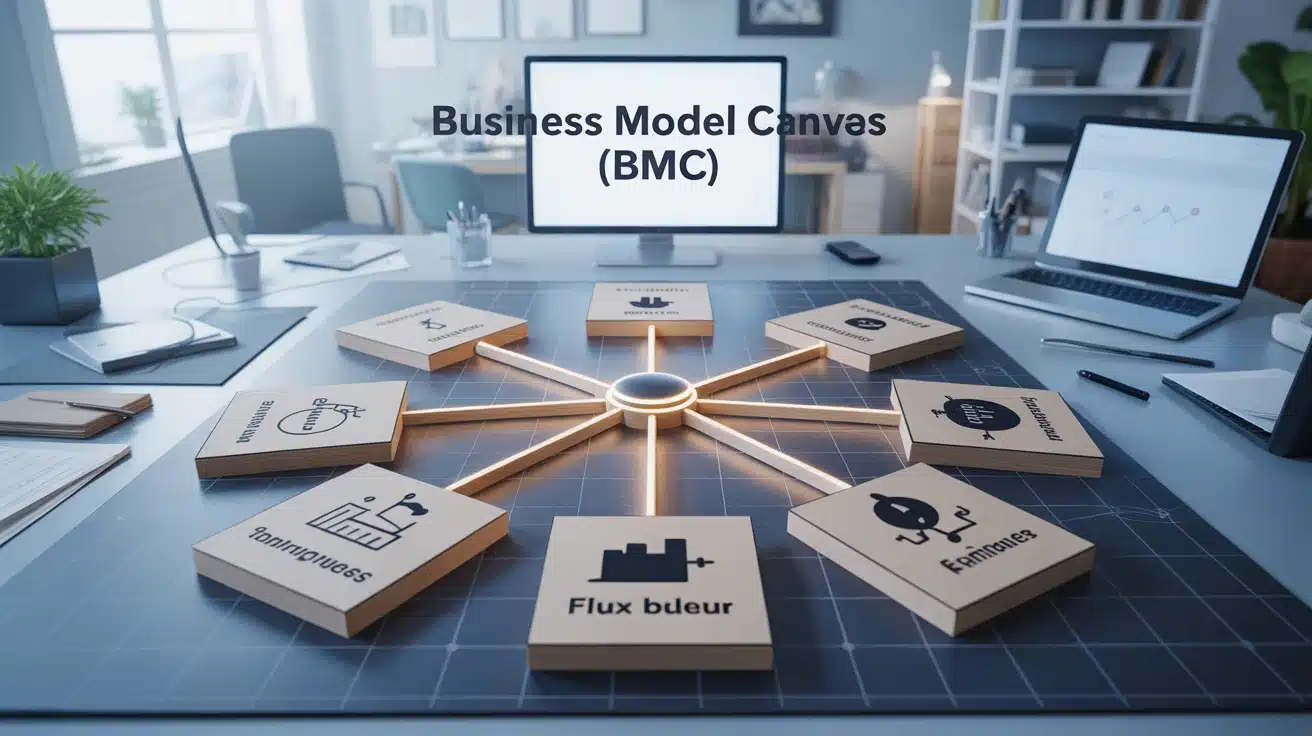Business Model Canvas (BMC) en 9 blocs pour structurer une stratégie