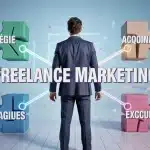 Illustration freelance marketing, pilotage ROI et stratégie