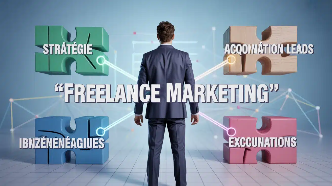 Illustration freelance marketing, pilotage ROI et stratégie