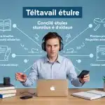 Job à distance étudiant : télétravail et organisation des études