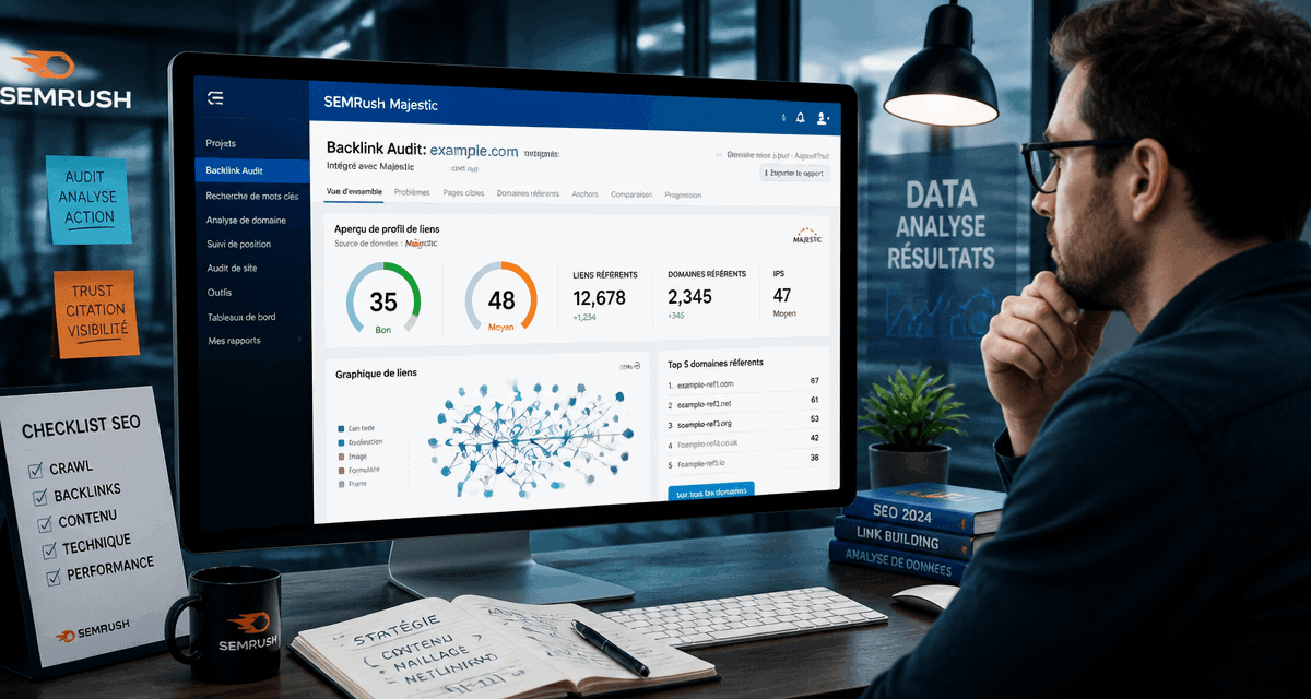 consultant SEO audit liens SEMrush Majestic