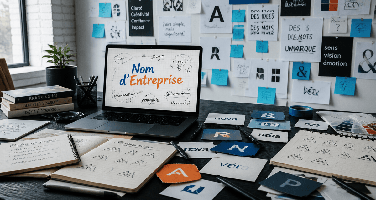Comment trouver un nom d'entreprise brainstorming table agence