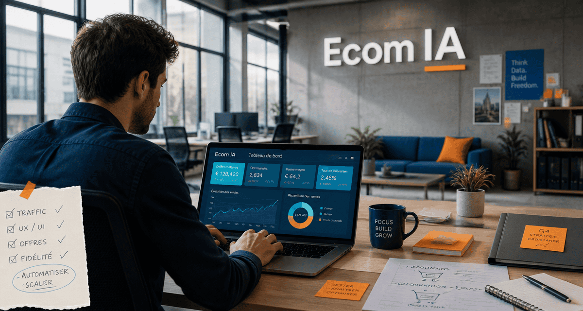 ecom ia tableau de bord e-commerce