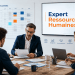Expert ressources humaines réunit son équipe au bureau