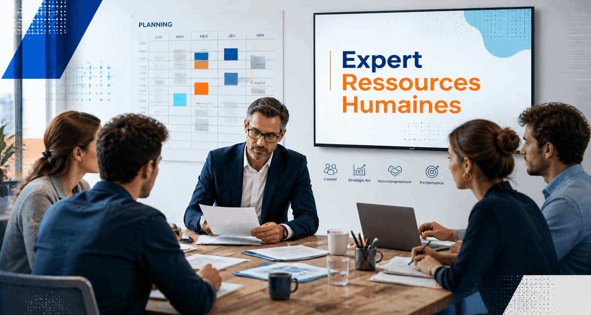 Expert ressources humaines réunit son équipe au bureau