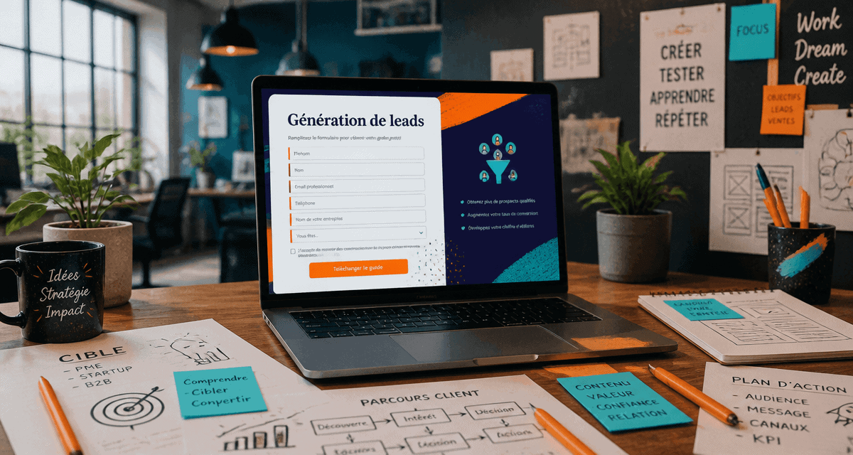 leadgen formulaire interactif sur ordinateur