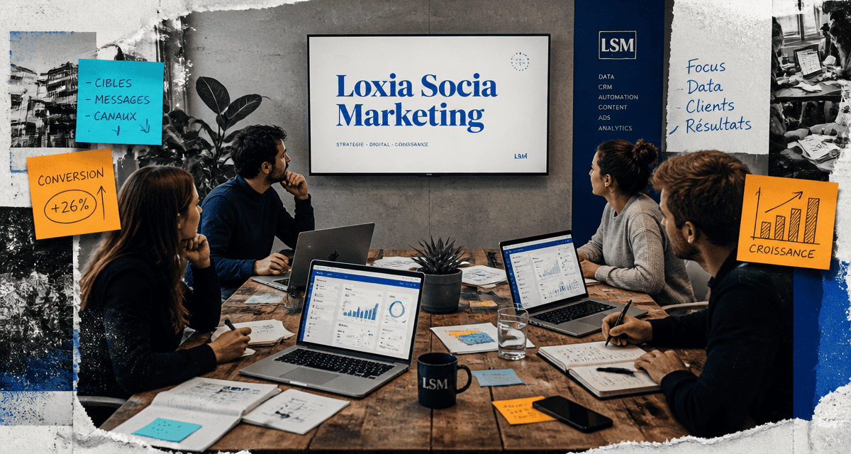 Loxia Socia Marketing dashboard agence digitale