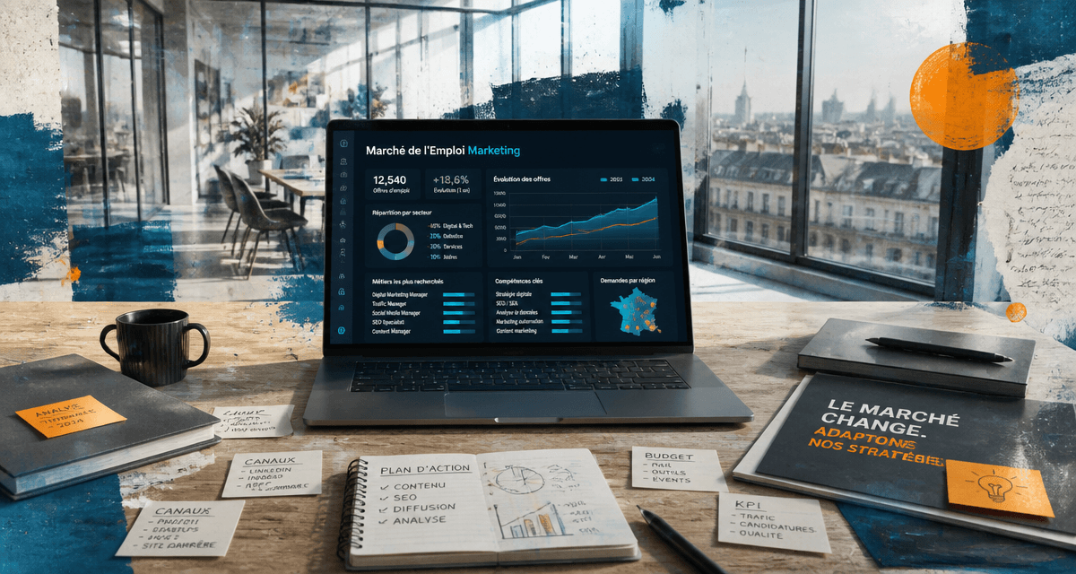 open space marketing poste tableau de bord