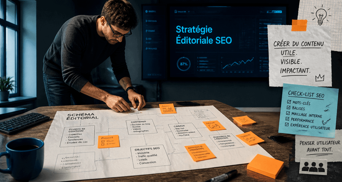 stratégie éditoriale pour le seo en agence digitale