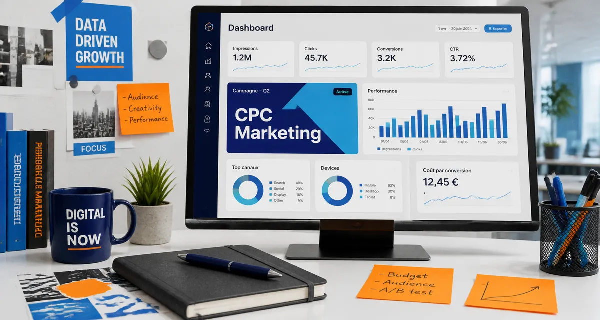 cpc marketing tableau de bord