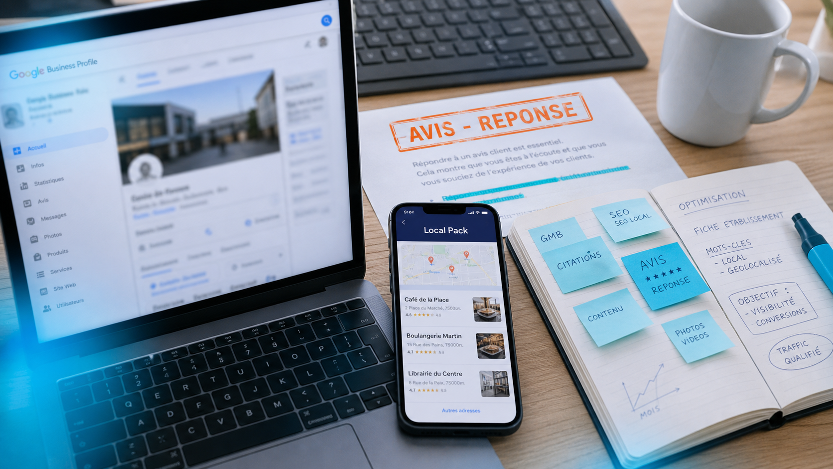 Google My Business Management pour Google Business Profile et Local Pack