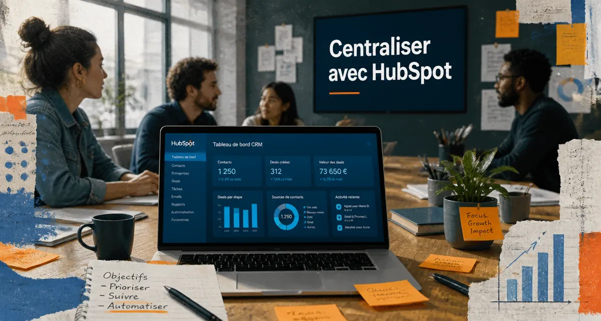 hubspot c est quoi crm équipe open space