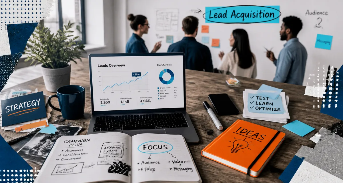 lead acquisition marketing équipe open space