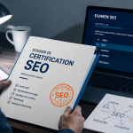 seo certification dossier et ordinateur
