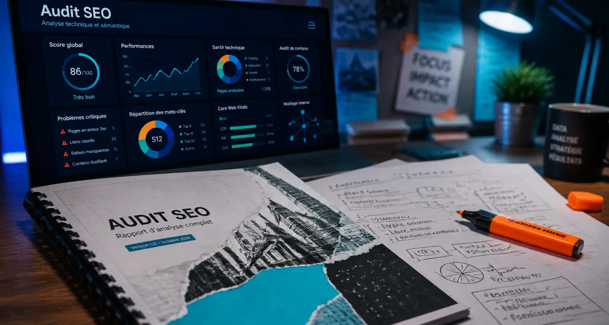 Services for SEO : audit SEO sur écran et rapport