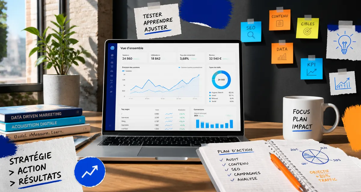 webmarketing freelance consultant analyse dashboard