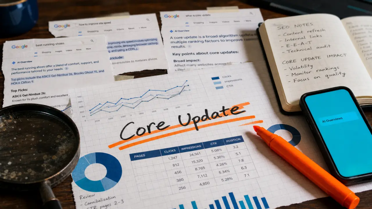 Actu SEO : IA dans les SERP et Core Update