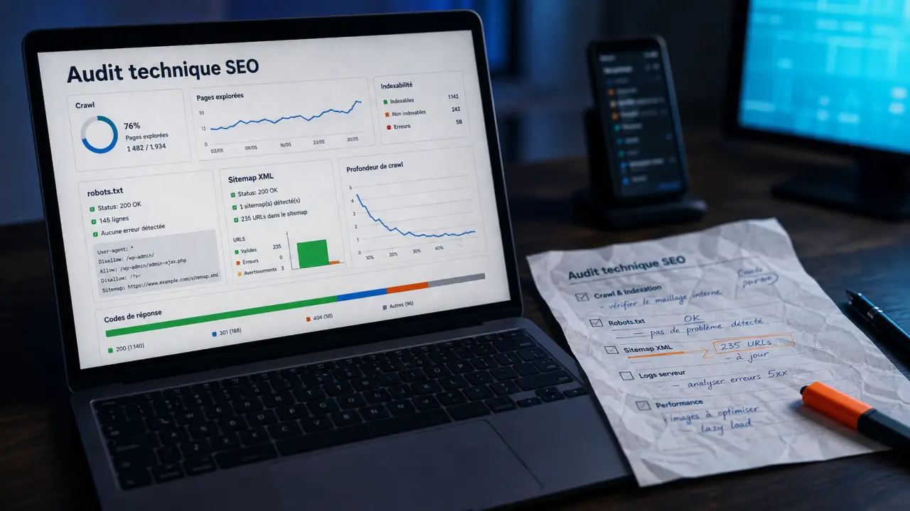 Audit technique seo : crawl et indexation