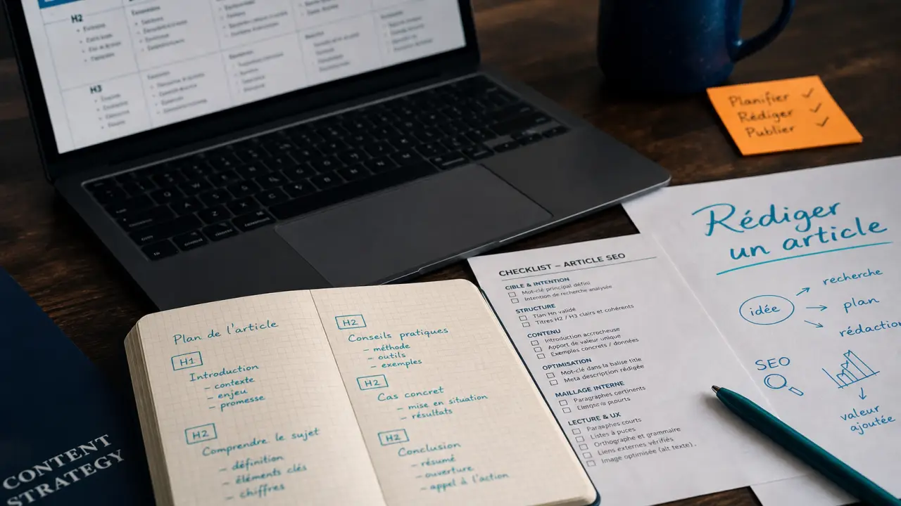 Comment écrire un article de blog : 5 étapes, carnet et plan